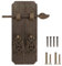 Nivvity Fermoir Boite en Bois, Kit de poignées de Porte rétro Style Chinois Antique Cuivre Poignée de Traction de Porte Accessoires de Porte pour Meubles Accessoires de Porte adaptés