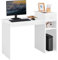 Yaheetech Mesa de Ordenador con Estantería 112x50x82cm Escritorio con Cajon para Computadora Escritorio Oficina Despacho Moderno Blanco