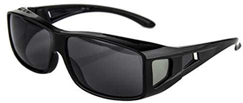 QIULAO Anti-Pollen-Gläser Sonnenbrillen, myopie polarisierte Sonnenbrillen, Anti-Dropping, staubfeste, Schutzbrille, geeignet für Erwachsene Männer und Frauen, große Frame-Myopie-Gläser