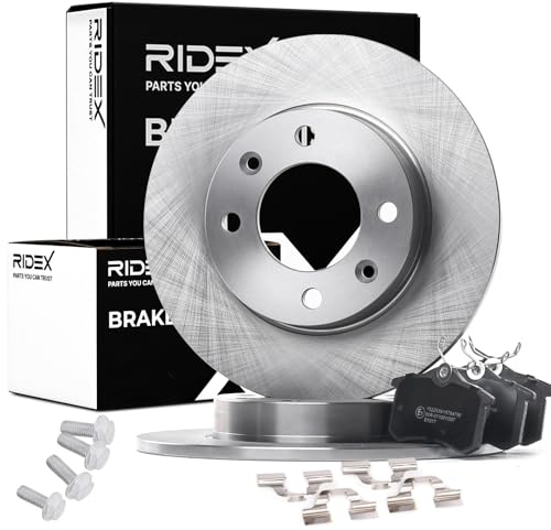 RIDEX Bremsenset Hinten 247mm Bremsscheiben und Bremsbeläge Kompatibel mit CITROËN C3 I Schrägheck FC, FN