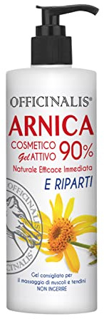 Arnika-Gel 90% Officinalis – für Pferde für den menschlichen Gebrauch, hergestellt in Italien – 100 ml, 90% Arnika-Gel für Muskeln Sehnen – natürlich wirksam, sofort