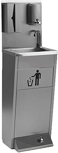 Saro Autonomes Handwaschbecken m. Fußbedienung; fahrbar