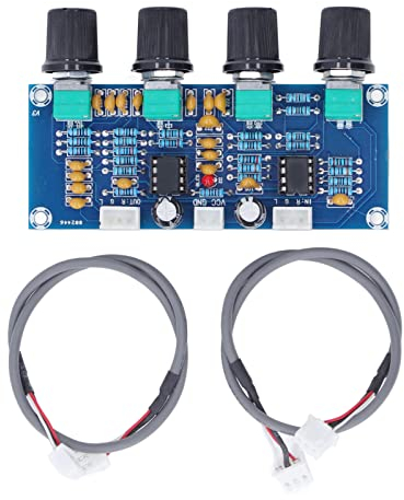 Audio Vorverstärkerplatine 2 Kanäle Vorverstärkermodul DC 12V-24V Vorverstärker Tone Platine Verstärker Modul HiFi Stereo Audio Amplifier Board