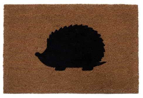 Premier Housewares Hedgehog Doormat Your Welcoming Indoor and Outdoor Floor Mat Entryway Floor Mat Kitchen Mat Hedgehog Doormat Home Floor Protection Brown colour door mats indoor 40 x 2 x 60