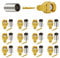 KUOQIY 12 Stück SMA Stecker Crimp, SMA Stecker Crimp Vergoldeter RF-Stecker, für RG58 / RG400 / RG142 / LMR195 Kabel