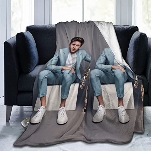 YINGD Niall Singer Horan Flanelldecke Bettwäsche Fleecedecke weiche Thow Decken Klimaanlage Decke für Sofa Couch Wohnzimmer