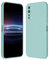 RankOne Coque pour Oppo Find X2 Lite (6.4 inches) Étui en Silicone TPU Souple - Cyan Clair