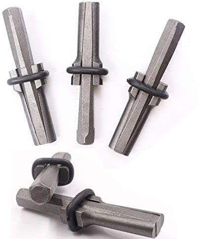5 pezzi Spaccatori per Pietra, Spessori un Cuneo e Piuma Scalpello da Roccia Robusto e Durevole, Utensili Cunei per Roccia Per Spaccare Cemento, Roccia, Granito, Marmo (16mm)