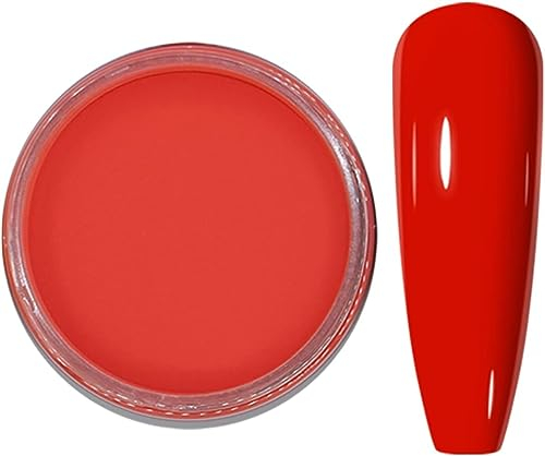 MAGIC ARMOR Red Acrylic Powder - 30g Professional Acrylic Nail Powder for Acrylic Nails Extension Odor-Free Bubble-free,3D Nail Art Polymer Powde for French Nail Manicure Nail Art No Nail Lamp Needed