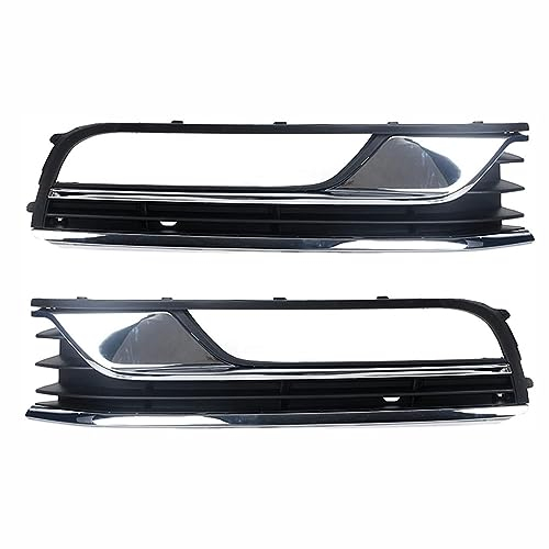 Auto Nebelscheinwerfer Abdeckung für Passat B7 2012-2016,Kühlergrill Abdeckung Chrom Lampe Rahmen Frontstoßstange Gitter Blende Zubehör