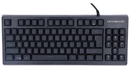 Tastiera da Gioco, Tastiera Meccanica Tastiera Cablata Retroilluminata RGB Tastiera Ergonomica a 87 Tasti, per Computer da Gioco PC