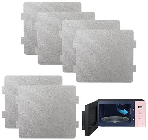 6 Pcs Microwave Oven Mica Plate Microwave Replacement Cover Non-Washable Universal Mica Wave Guide Cover Waveguide Cover Mica Plates Sheet Super Thick Heat Insulation (11.8 x 10cm / 4.64 x 3.93in)