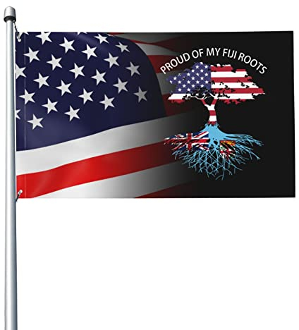 Flagge 3 x 5 Fuß „Proud of My Fiji Roots-Flaggen, lebendiges Farbbanner mit Messingösen für die Dekoration im Innen- und Außenbereich