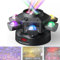 Luz móvil de haz LED de 10 cabezales, luces de DJ con cabezal móvil de 150 W, luces de fiesta de 6 brazos compatibles con DMX-512 y activación por sonido, equipo de iluminación de escenario con