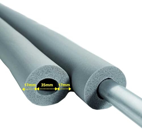 INSUL-TUBE® H PLUS Kautschuk 2m Rohrisolierung Ø 35 mm x 15 mm Dämmung 50% GEG