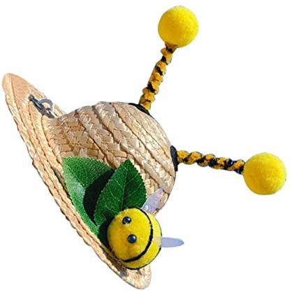 COLLBATH Lot De 3 Chapeaux pour Chiens Et Chats Chapeau De Fête Danniversaire Casquette De Soleil Style Campagnard