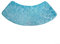 Tapis de salle de bain d'angle en forme de demi-lune antidérapant lavable absorbant l'eau, fond antidérapant, 30 x 60 x 100 cm (bleu)