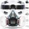 WOCVRYY Atemschutzmaske Wiederverwendbare Atemschutzmasken Gasmaske with Filter Complete Protective Glasses Filter Mats Filter Cartridges and Filter Caps Suitable für Malerei, Arbeiten, Basteln