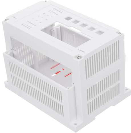 OSOLADY Plastic Electrical Enclosure Box for Controller Units and Module Circuits, Dustproof Project Case with Spacious Interior, White Modern Design for Electrical Projects