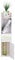 CROWNSHOP Bathroom Cabinet Storage Floor Standing Waterproof Cabinet Bathroom Storage Tall Cupboard 68 * 16 * 16CM