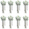Set mit 6 luxuriösen Kirchenbänken für Bänke, Hochzeitszeremonie, Dekoration, elegante Stuhlrückenverzierung