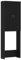 vidaXL Waschmaschinenschrank Schwarz Eichen-Optik 64x25,5x190 cm