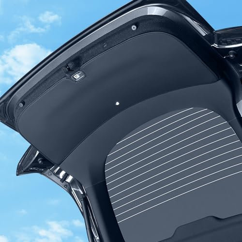 TOPABYTE Heckklappenmatte für Tesla Model Y Juniper 2025 2026 Leder Schutzpolster Kofferraumschutzmatte, Allwetter-Innentürauskleidungen für Neues Model Y Launch Serie