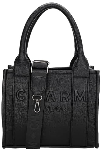 Charm London Damen Handtasche - Große Umhängetasche mit Vielen Fächern | Crossbody Tasche für Büro und Freizeit, Verstellbarer Schulterriemen
