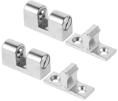 SHINEOFI 4 Piezas Pestillos de Metal para Campanas Extractoras Panel de Vidrio Instalación Accesorios Duraderos para Cocina Seguridad y Funcionalidad