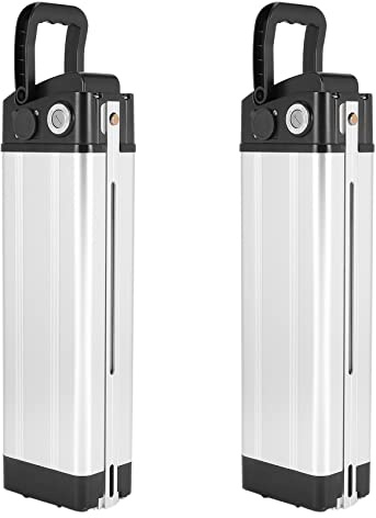 Janasiba 2X Fahrrad 36V / 48V Batterie Fach mit Großer Kapazität 18650 Halter Etui E-Bike Zubehör Gleich Strom Kopf