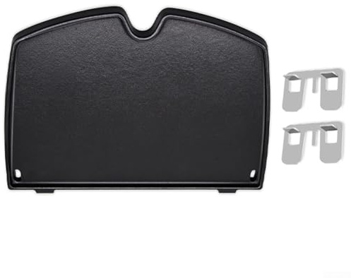 MeevrgR Gusseisen-Grillplatte für Weber Q1000 Q1200 Q1400 Q120 Q140 Serie Grills, robuste Konstruktion bietet gleichmäßige Wärmeverteilung beim Kochen im Freien