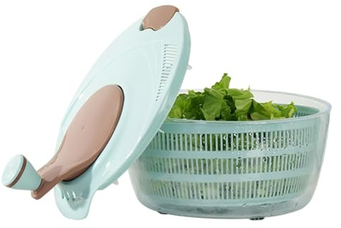 Genérico Centrifuga per frutta - con filtro e contenitore da cucina - insalatiera da cucina essiccatore e centrifuga per lattuga | per feste di nozze preparazione pasto lavaggio e conservazione