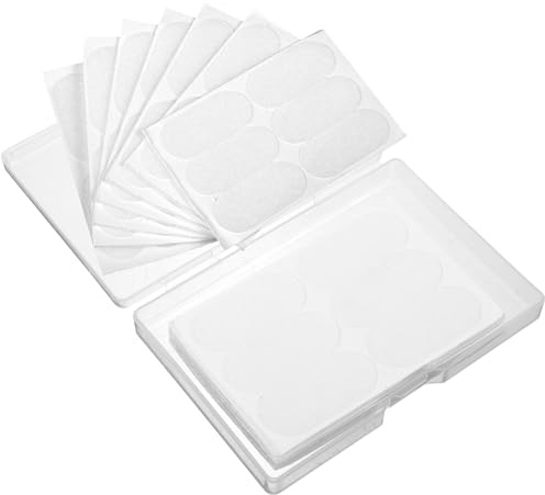 GOOHOCHY Parches Adhesivos de Silicona para Orejas 60 Unidades, Cinta Correctora Vertical para Uso Diario y Eventos, Color Blanco con Pegamento Duradero