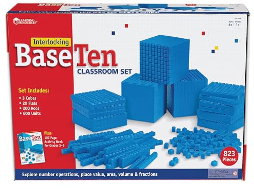 Learning Resources Zusammensteckbare Zehnersystem-Stäbe, Schulklassen-Set aus Kunststoff