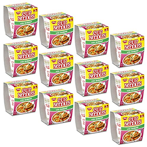 Nissin Cup O Noodles Shrimp 2.25-Ounce (Pack Of 12)