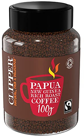 Clipper Organic Papua New Guinea Rich Roast Single Origin Arabica Coffee 100 g (Pack of 2, Total)