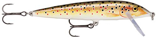 Rapala - X-Rap Countdown Angelköder - Angelzubehör aus Balsaholz - Süßwasser Spinnköder - Lauftiefe 0.6-1.2m - Fischköder 5cm, 4g - Hergestellt in Estland - Brown Trout
