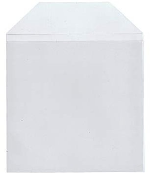 Maxtek 100 Pieces Clear Transparent CPP Plastic CD DVD Sleeves Envelope Holder, 100 micron thickness.
