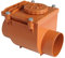 First Plast nrc125 a Soupape anti-retour en pVC à scellement, rouge, diamètre 125 mm