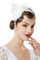 BABEYOND Damen Feder Stirnband 1920s Stil Flapper Art Deco Inspiriert von Great Gatsby Blatt Blinkende Kristalle Haarband (Weiß)