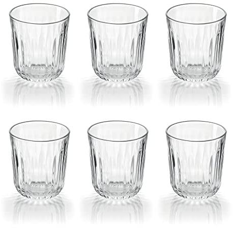 Guzzini - Gocce, Set 6 Bicchieri in Vetro Everyday, 320 cc, Trasparente
