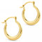 Orovi Damen Gold Creolen Ohrringe GelbGold Ohrringe 14 Karat (585) Ohr-Schmuck