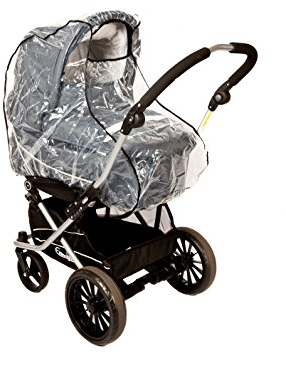 Altabebe (AL1403) Universal Komfort Regenschutz für Kinderwagen/Babywannen - gute Luftzirkulation, Sichtfenster mit Vordach, Schadstofffrei