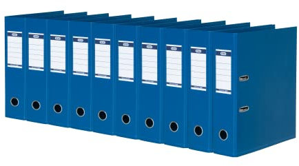 Elba Ordner A4, Strong-Line, 8 cm breit, Kunststoff, blau, 10 Stück