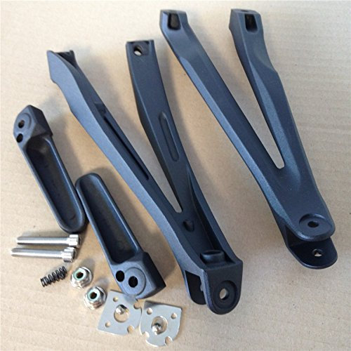 Repose-Pieds arrière pour Compatible avec Yamaha YZF R1 2004-2008 Noir/argenté