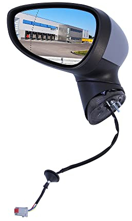 BESTPRICE 1x Elektrischer Außenspiegel links beheizbar Seitenspiegel asphärisch Kompatibel mit FORD FIESTA Mk6 (CB1, CCN), FIESTA Mk6 Van