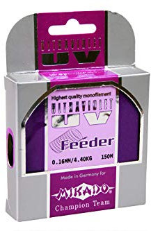 Mikado - Filo da Pesca Ultraviolet Feeder, 0,16-0,28 mm, 150 m, Marrone, 0.16mm / 4.40kg / ZXF 016