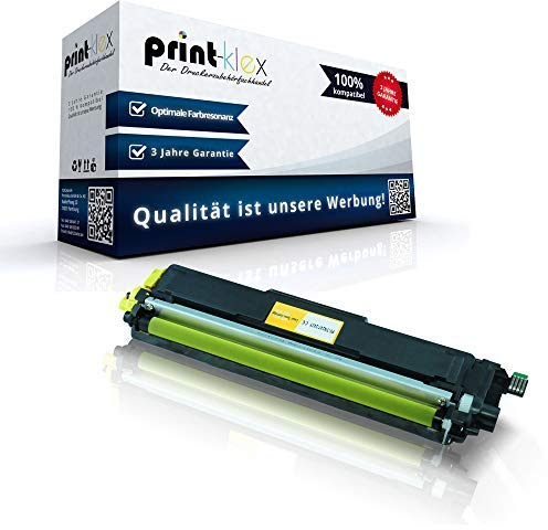 Print-Klex Tonerkartusche kompatibel für Brother MFC-L3700Series MFC-L3710CW MFC-L3730CDN MFC-L3740CDN MFC-L3750CDW MFC-L3770CDW TN243 TN243Y TN-243 Y TN247 Gelb Yellow - Color Plus Serie