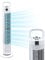 Knight 32'' Tower Fan, 120 Minutes Timer with Auto Power Off, 3 Wind Modes with Widespread Oscillation, Eco-Friendly, Quiet Operation, 81.5cm High - (White)