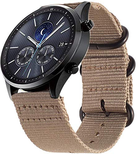 Shieranlee 20mm Cinturino Compatible con Garmin Vivoactive 3/3 Music, Vivomove HR/3, Forerunner 245/645 Music Smartwatch - 20mm Morbido Ricambio Sportivi Nylon Band con Chiusura Regolabile